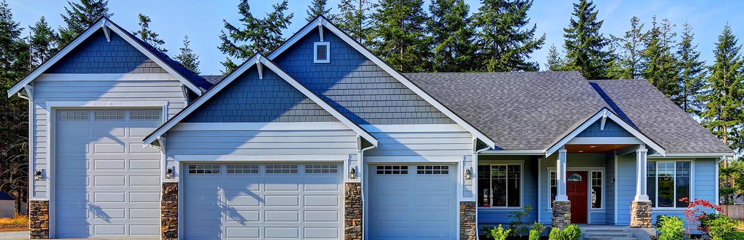 Newly constructed rural home